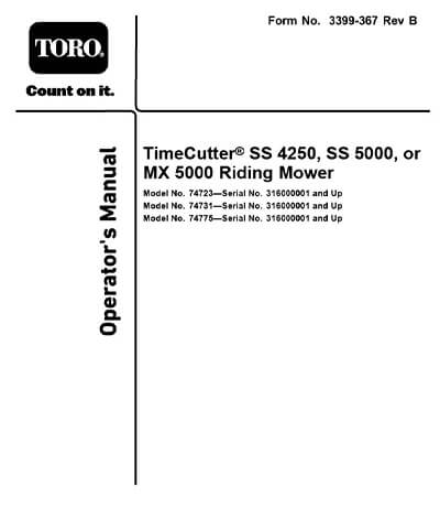 Toro Lawn Mower Safety Manual
