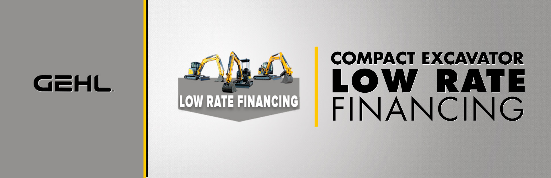 Compact Exacavator - Low Rate Financing
