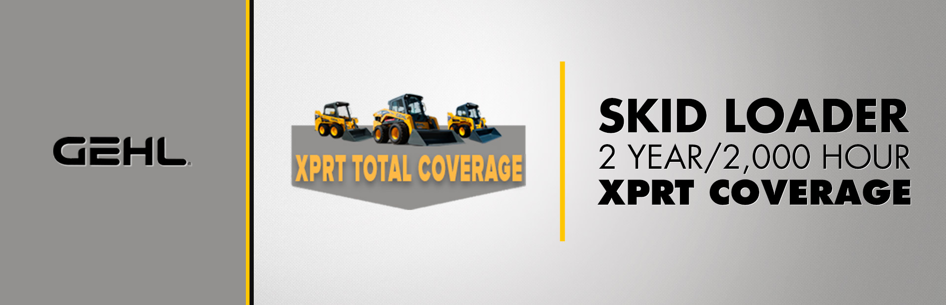 Skid Loader - 2 Year / 2,000 Hour XPRT Coverage